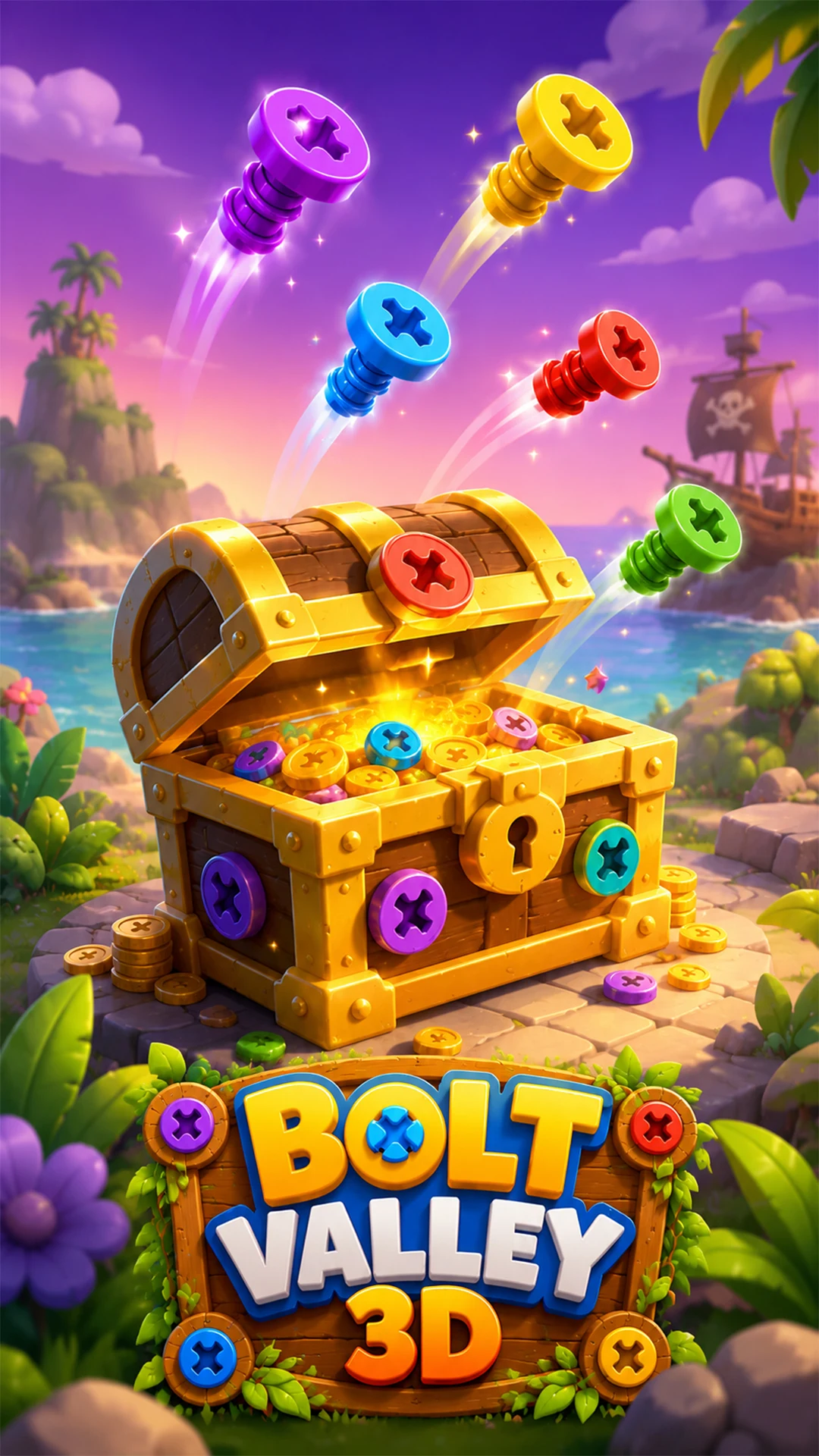 Bolt Valley 3D: Nut & Bolt screenshot