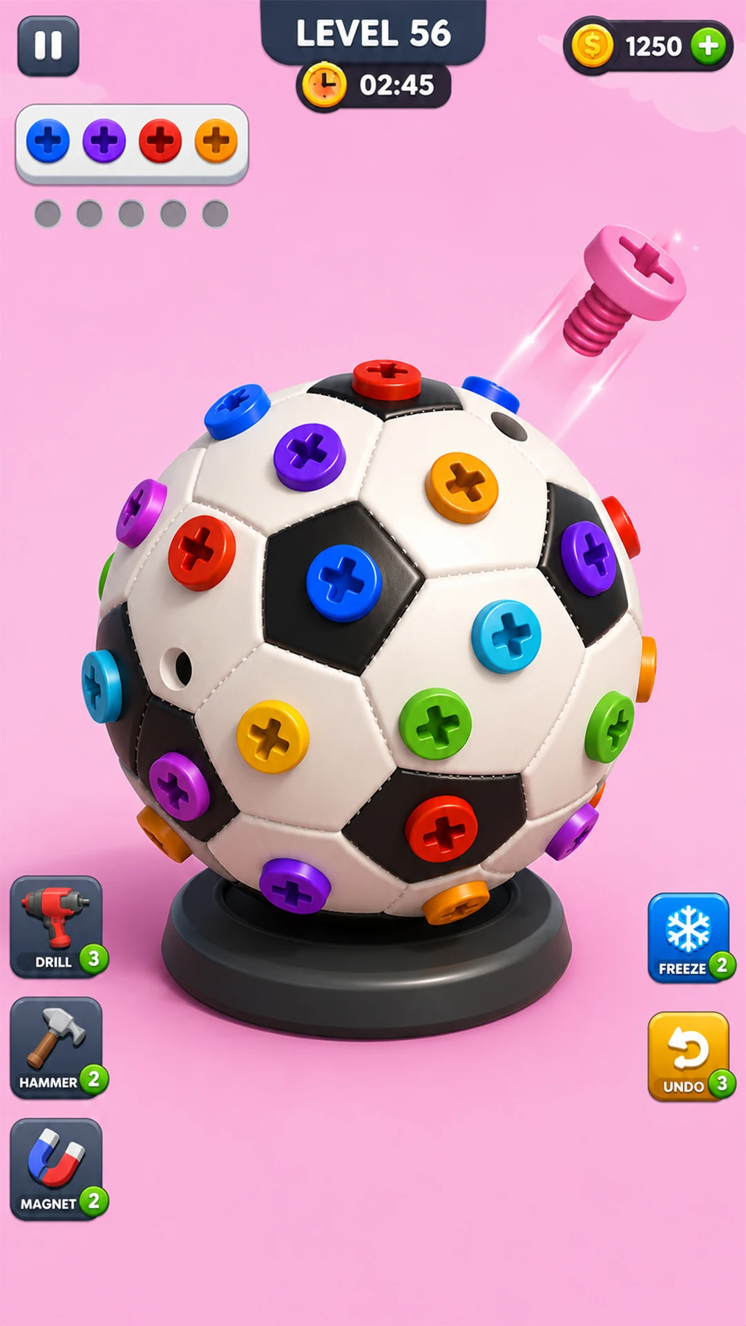 Bolt Valley 3D: Nut & Bolt screenshot